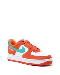 orange Leder niedrige Sneakers von Nike