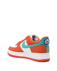 orange Leder niedrige Sneakers von Nike