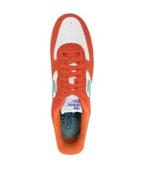 orange Leder niedrige Sneakers von Nike