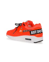 orange Leder niedrige Sneakers von Nike