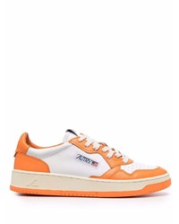 orange Leder niedrige Sneakers von AUTRY