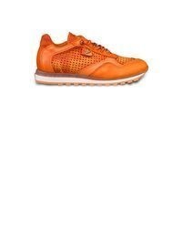 orange Leder niedrige Sneakers von Cetti