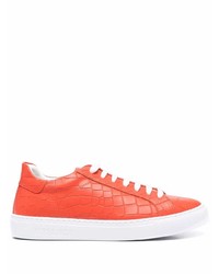 orange Leder niedrige Sneakers von Hide&Jack