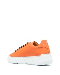 orange Leder niedrige Sneakers von Philipp Plein