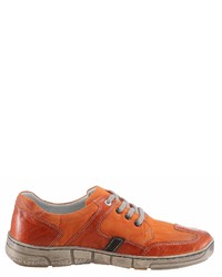 orange Leder niedrige Sneakers von KACPER