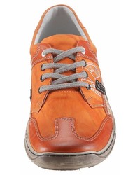 orange Leder niedrige Sneakers von KACPER