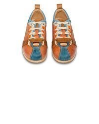 orange Leder niedrige Sneakers von Kamo-Gutsu