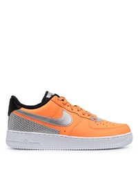 orange Leder niedrige Sneakers von Nike