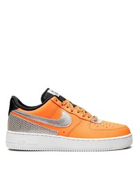 orange Leder niedrige Sneakers von Nike