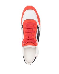 orange Leder niedrige Sneakers von Bally