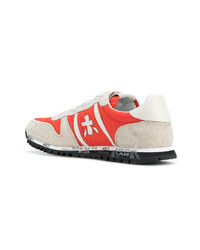 orange Leder niedrige Sneakers von Premiata