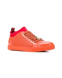 orange Leder niedrige Sneakers von Vivienne Westwood