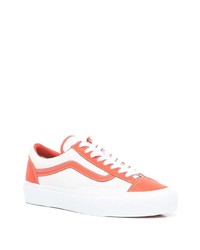 orange Leder niedrige Sneakers von Vans