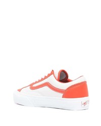 orange Leder niedrige Sneakers von Vans