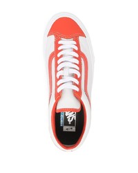 orange Leder niedrige Sneakers von Vans