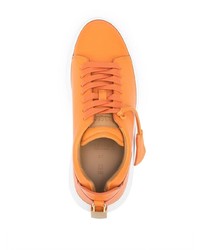 orange Leder niedrige Sneakers von Buscemi