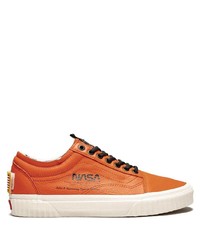 orange Leder niedrige Sneakers von Vans