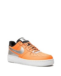 orange Leder niedrige Sneakers von Nike