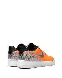 orange Leder niedrige Sneakers von Nike