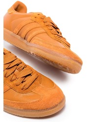 orange Leder niedrige Sneakers von adidas