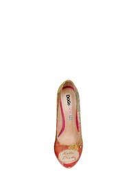 orange Leder Pumps von DOGO