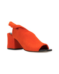 orange Leder Sandaletten von Sigerson Morrison