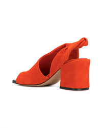 orange Leder Sandaletten von Sigerson Morrison