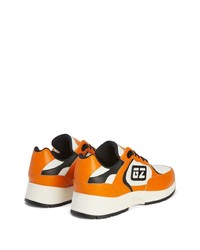 orange Leder Sportschuhe von Giuseppe Zanotti