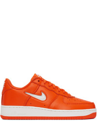 orange Leder Sportschuhe von Nike