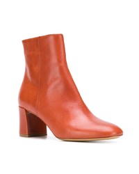 orange Leder Stiefeletten von Mansur Gavriel