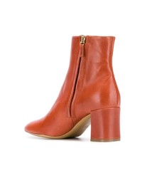 orange Leder Stiefeletten von Mansur Gavriel