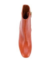 orange Leder Stiefeletten von Mansur Gavriel