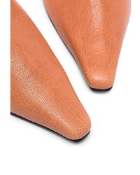 orange Leder Stiefeletten von Yuul Yie