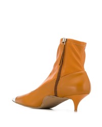 orange Leder Stiefeletten von N°21