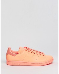 orange Leder Turnschuhe von adidas