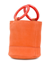 orange Leder Umhängetasche von Simon Miller