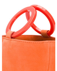orange Leder Umhängetasche von Simon Miller