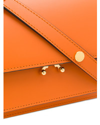 orange Leder Umhängetasche von Marni