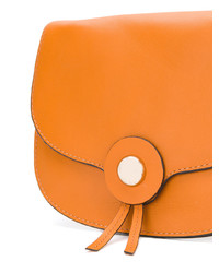 orange Leder Umhängetasche von Tila March