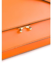 orange Leder Umhängetasche von Marni