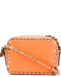 orange Leder Umhängetasche von Valentino Garavani