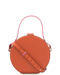 orange Lederhandtasche von Nico Giani