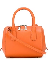 orange Lederhandtasche von Nina Ricci