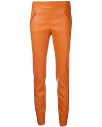 orange Lederhose