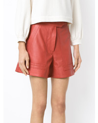 orange Ledershorts von Lilly Sarti