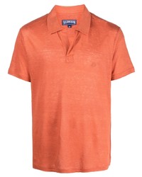 orange Leinen Polohemd von Vilebrequin