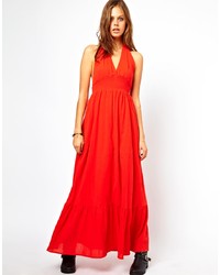 orange Maxikleid von Asos