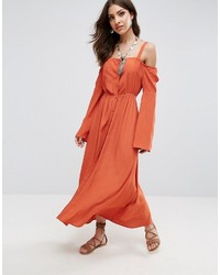 orange Maxikleid von Somedays Lovin