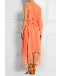 orange Maxikleid von Saloni