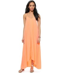 orange Maxikleid